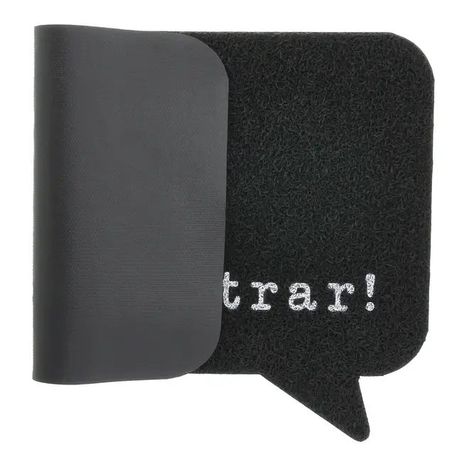 CAPACHO 40 CM X 60 CM PODE ENTRAR - PRETO/BRANCO - Foto 3