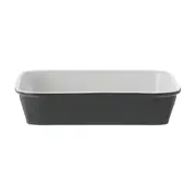 TRAVESSA REFRATÁRIA 25 CM X 17 CM THEVY - KONKRET/BRANCO - Foto 1