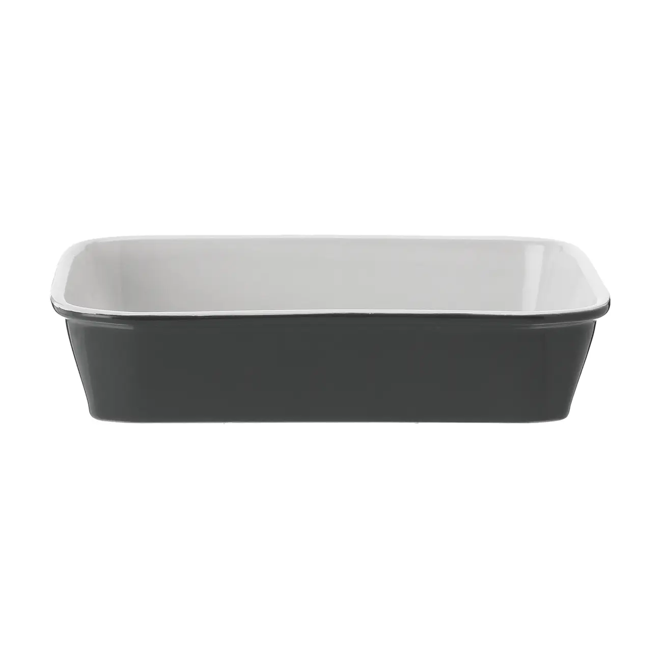 TRAVESSA REFRATÁRIA 25 CM X 17 CM THEVY - KONKRET/BRANCO - Foto 1