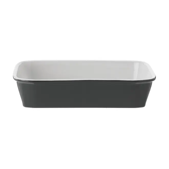 TRAVESSA REFRATÁRIA 25 CM X 17 CM THEVY - KONKRET/BRANCO - Foto 1