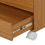 NAMI CÔMODA 5GV 80X45 C/ TAMPO VIDRO - FREIJÓ/INCOLOR - Foto 4