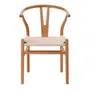 CADEIRA DE JANTAR WISHBONE II - FAIA/FIBRA CLARA - Foto 2
