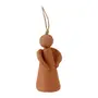 PINGENTE ANJO 10 CM VILAREJO NOEL - ARGILA CRUA - Foto 6