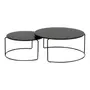 MESA DE CENTRO CONJUNTO COM 2 PEÇAS LOOP - PRETO/PRETO - Foto 2