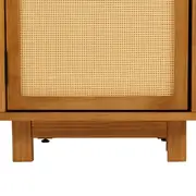 ESCRIVANINHA 1 PORTA COM PALHINHA 1,20 M X 52 CM PALHANDI - AMÊNDOA/NATURAL - Foto 9