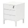 GAVETEIRO PARA ESCRITÓRIO 3 GAVETAS SLEEK - BRANCO/GRANILITE - Foto 3