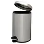 LIXEIRA COM PEDAL 12 L HOYT - INOX/PRETO - Foto 3