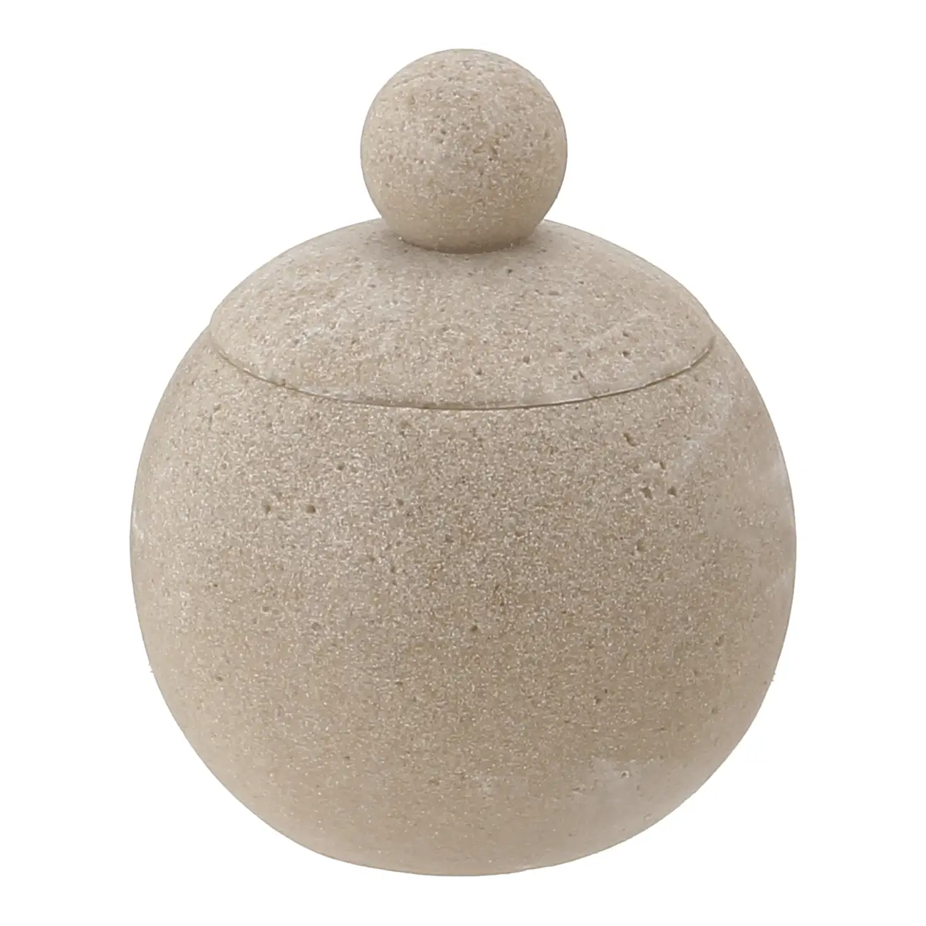 PORTA-ALGODÃO KESHI - BEGE/BRANCO - Foto 1