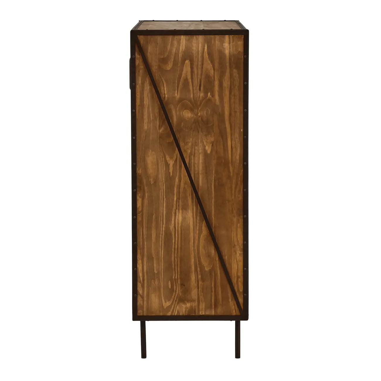 BUFFET 2 PORTAS 1,05 M X 42 CM STEAM TRUNK - ENCERADO CASTANHO/CASTANHO - Foto 5