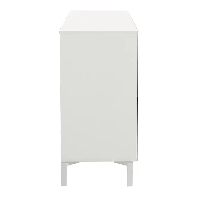 CÔMODA 6 GAVETAS 1,50 M X 42 CM SLEEK - BRANCO/GRANILITE - Foto 5