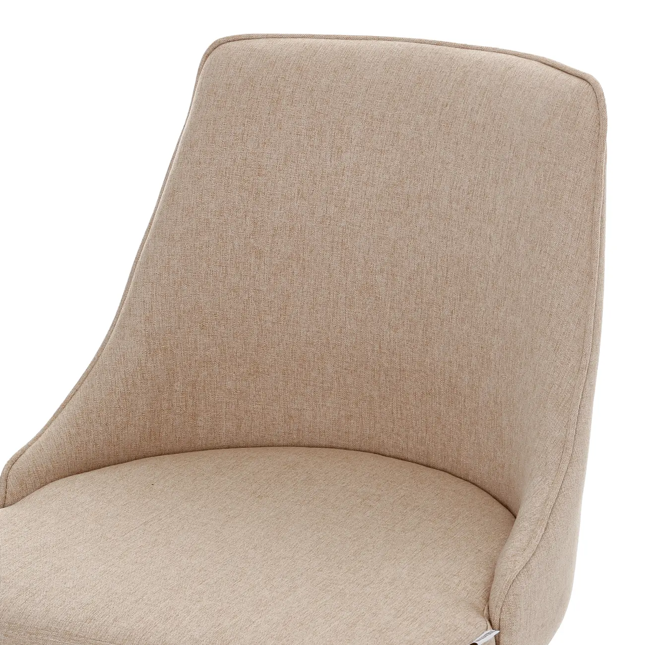 CADEIRA HOME OFFICE DANDY I - CROMADO/BEGE - Foto 7