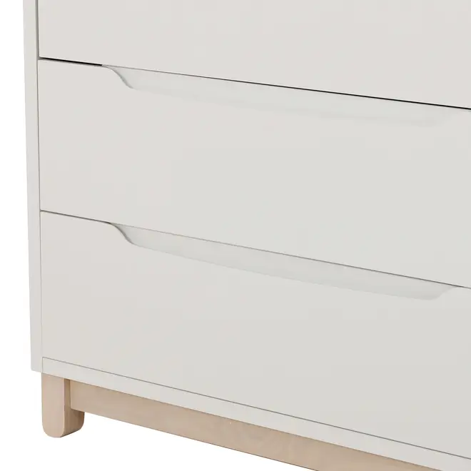 CÔMODA 3 GAVETAS/1 PORTA 1,36 M X 45 CM DULCE - BRANCO/NATURAL WASHED - Foto 10