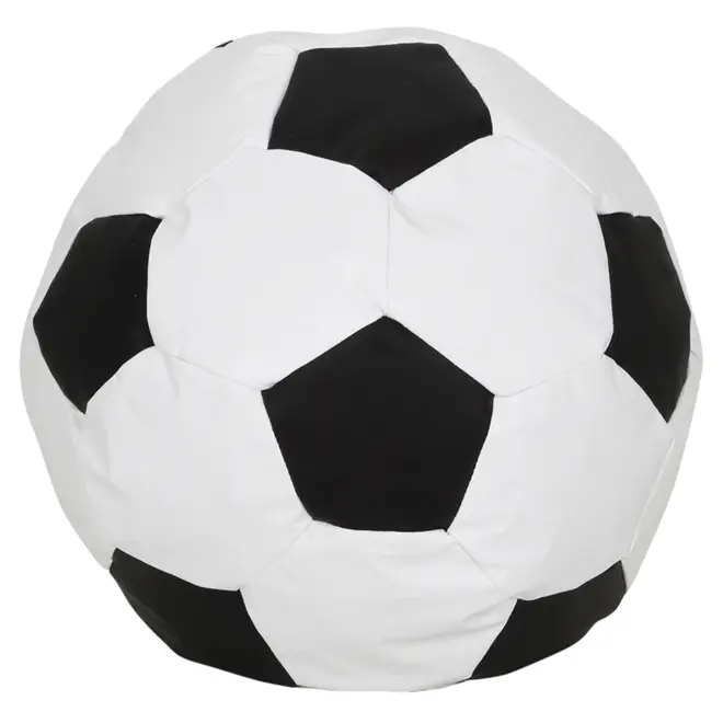 PUFF INFANTIL BOLA - BRANCO/PRETO - Foto 1