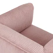 POLTRONA GIRATÓRIA RUBIK - QUARTZO ROSA/PRETO - Foto 7