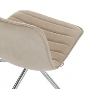 CADEIRA HOME OFFICE CONFIDENT - CROMADO/CAMELO - Foto 9