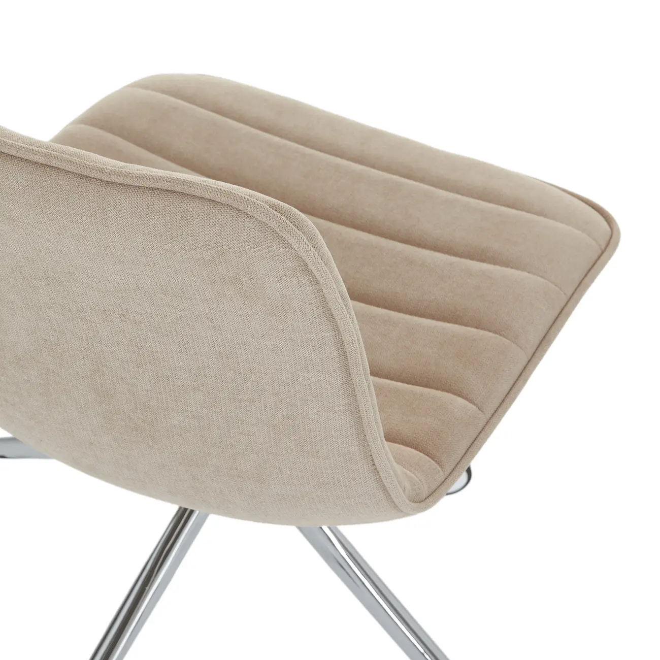 CADEIRA HOME OFFICE CONFIDENT - CROMADO/CAMELO - Foto 9