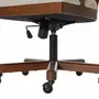 CADEIRA HOME OFFICE COM PALHINHA ATENA - NOZES/BEGE - Foto 7