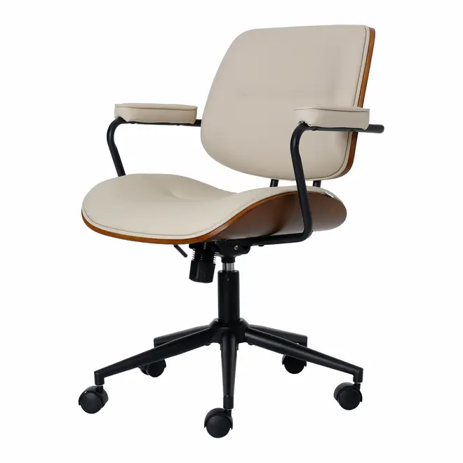 CADEIRA HOME OFFICE PINCHO - PRETO/CAMELO - Foto 3