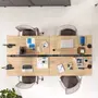 ESTAÇÃO DE TRABALHO DUPLA COM DIVISÓRIA 1,20 M X 1,20 M ALETA - KONKRET/OAK TAMMI - Foto 14