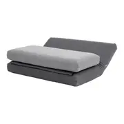SOFÁ-CAMA 2 LUGARES LANCE DUPLO - KONKRET/ESTANHO - Foto 6