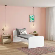 CAMA DE SOLTEIRO 88 CM PATCHFLOWER - BRANCO - Foto 8