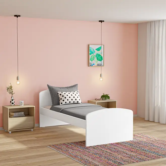 CAMA DE SOLTEIRO 88 CM PATCHFLOWER - BRANCO - Foto 8