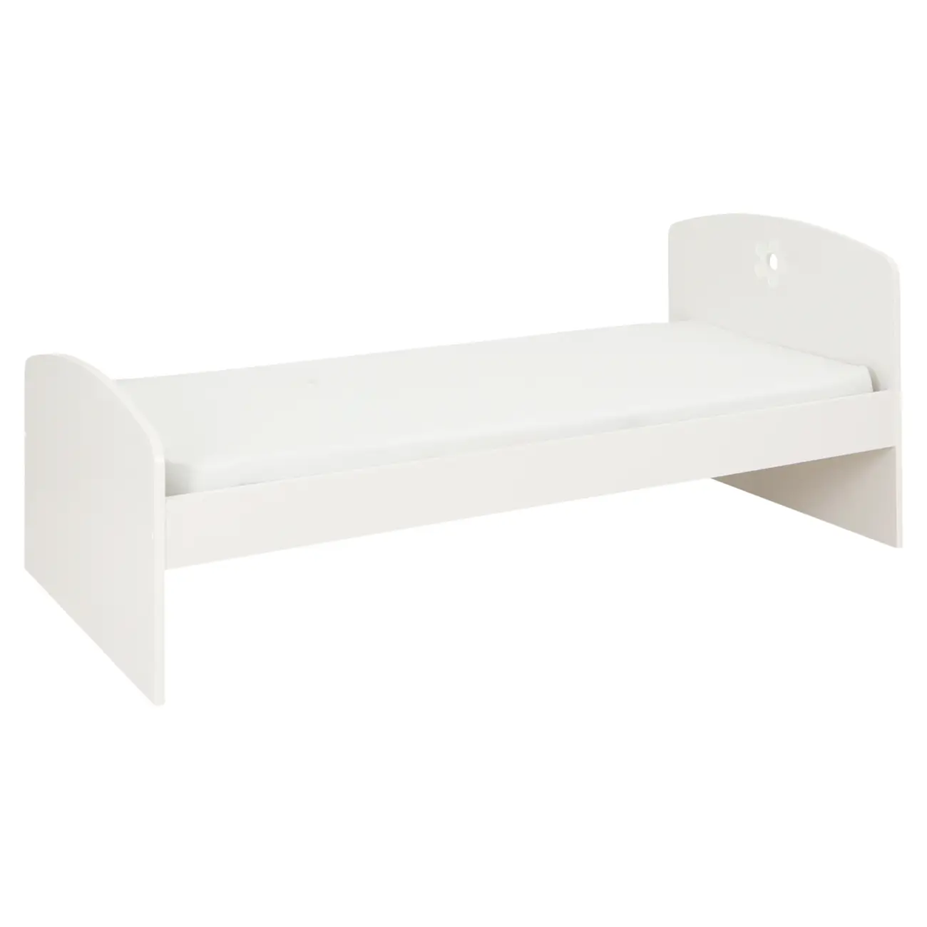 CAMA DE SOLTEIRO 88 CM PATCHFLOWER - BRANCO - Foto 1