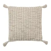 ALMOFADA 45 CM X 45 CM TASSELS - NATURAL/NATURAL - Foto 1