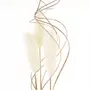 BOUQUET CONJUNTO COM 3 PEÇAS ESCAMA DE PEIXE PANAMÁ - FIBRA CLARA/ BRANCO - Foto 2