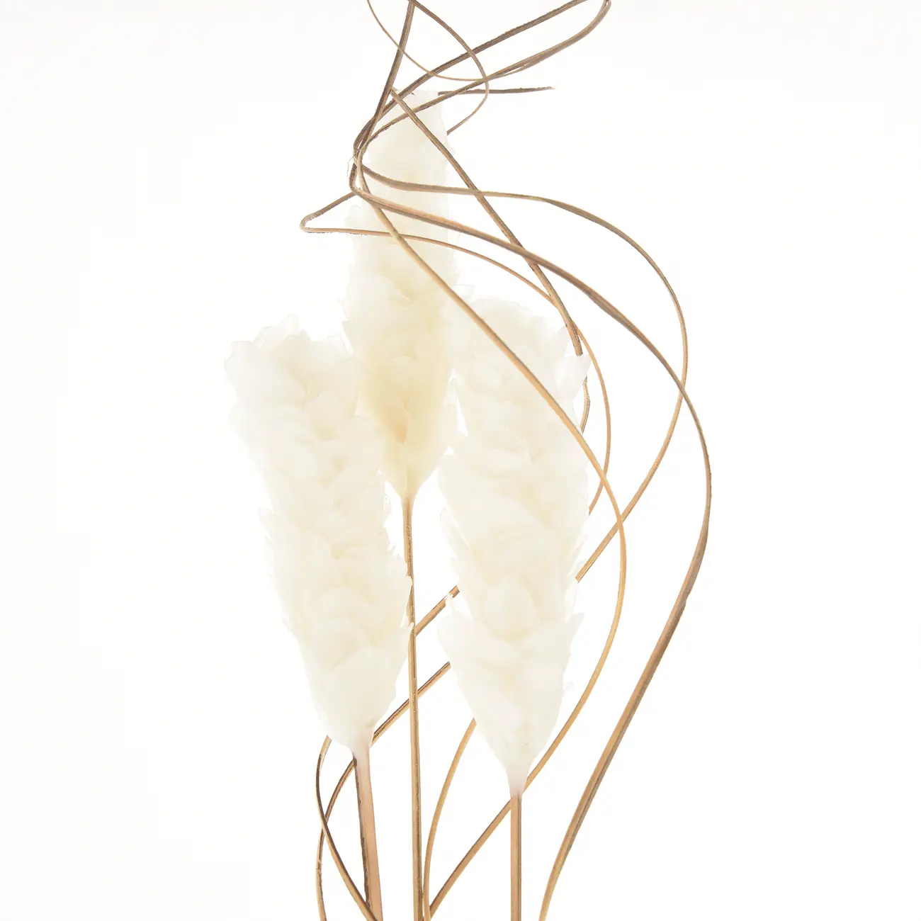BOUQUET CONJUNTO COM 3 PEÇAS ESCAMA DE PEIXE PANAMÁ - FIBRA CLARA/ BRANCO - Foto 2