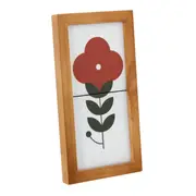 QUADRO 12 CM X 22 CM BLOOMBELOT - NOZES/TERRACOTA - Foto 2
