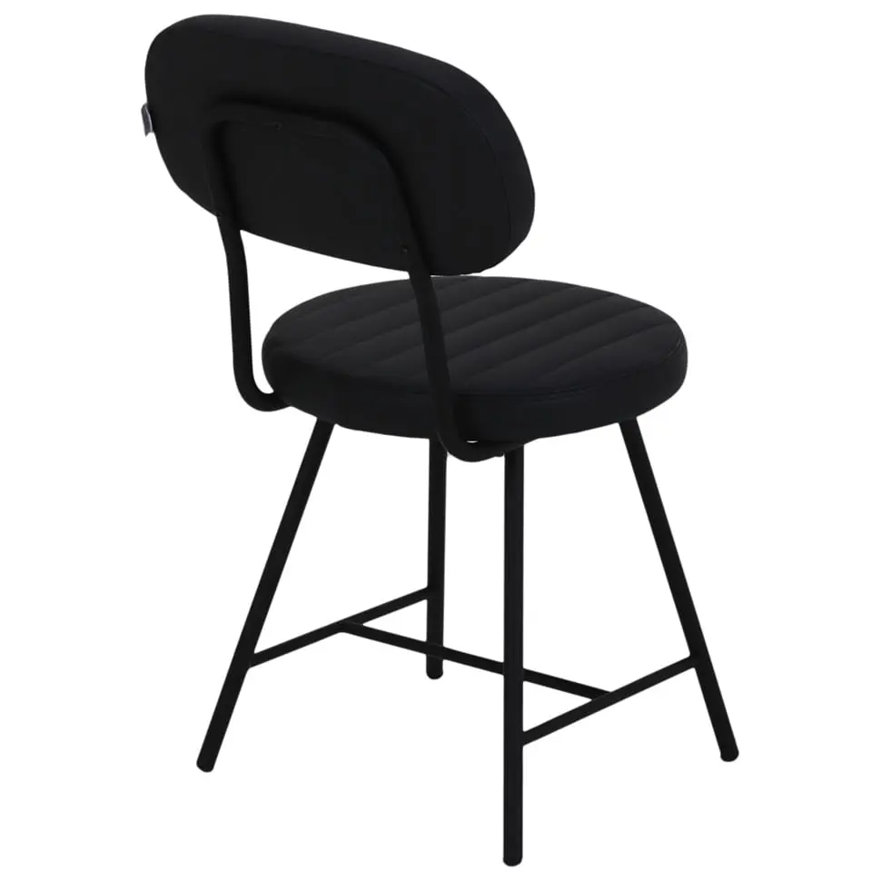 CADEIRA DE JANTAR DINER - PRETO/PRETO - Foto 5