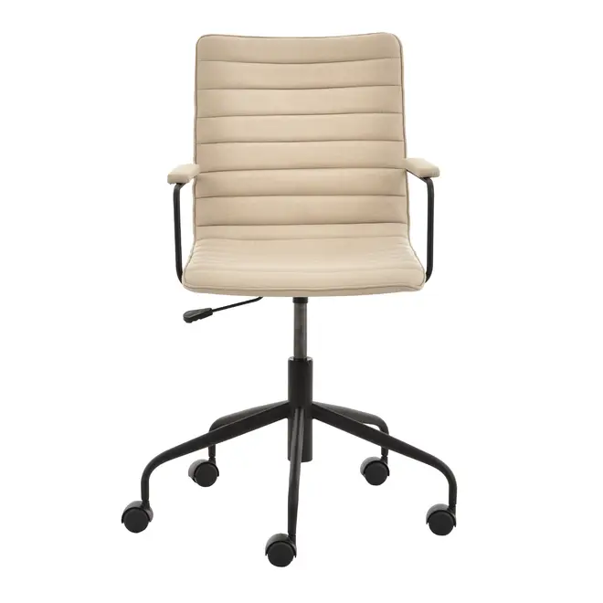 CADEIRA HOME OFFICE FENIKS - BEGE/PRETO - Foto 2