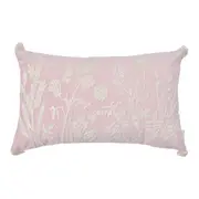 CAPA PARA ALMOFADA 50 CM X 30 CM FUNCHAL - VIN ROSE/NATURAL - Foto 1