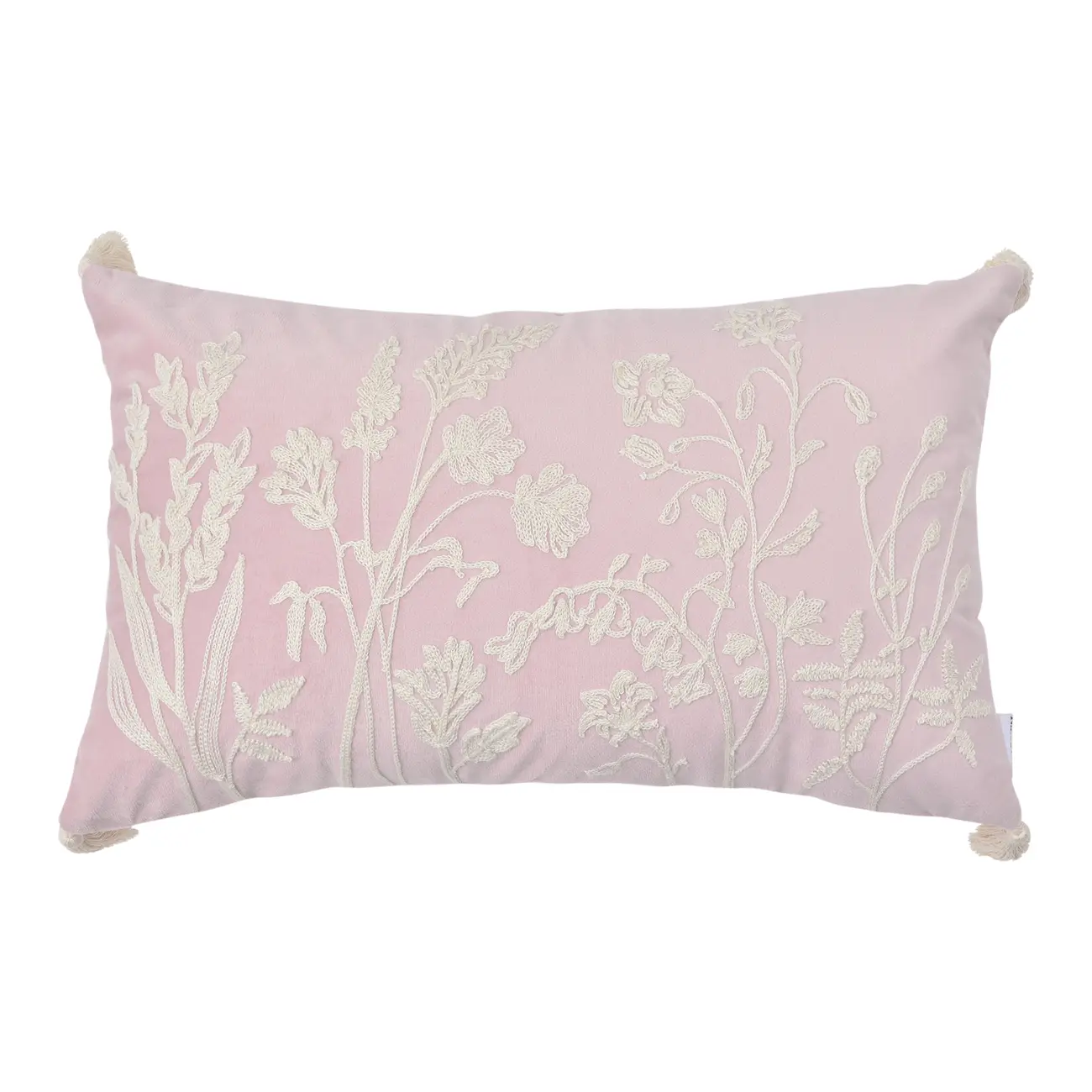 CAPA PARA ALMOFADA 50 CM X 30 CM FUNCHAL - VIN ROSE/NATURAL - Foto 1