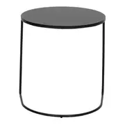MESA LATERAL CONJUNTO COM 2 PEÇAS LOOP - PRETO/PRETO - Foto 6