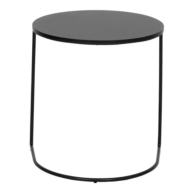 MESA LATERAL CONJUNTO COM 2 PEÇAS LOOP - PRETO/PRETO - Foto 6