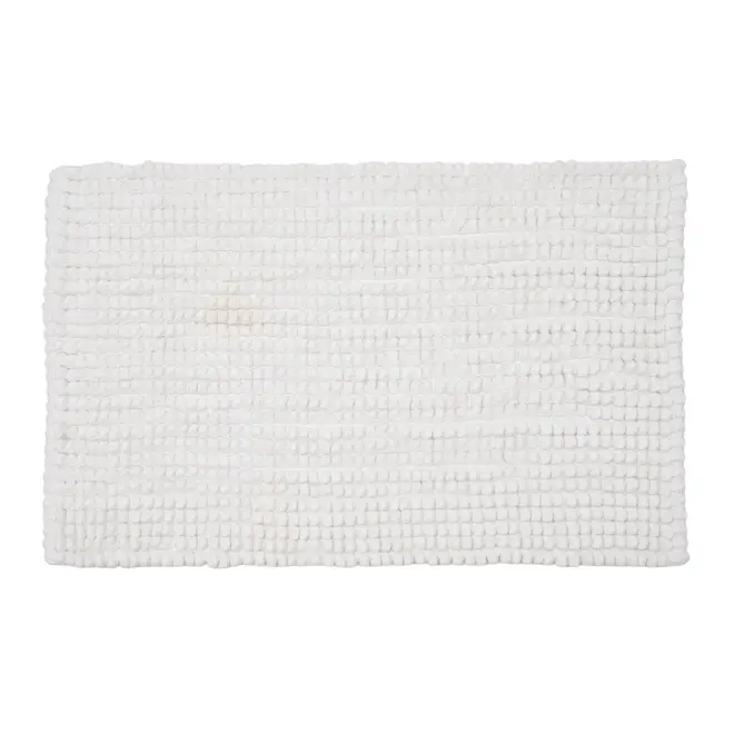 TAPETE 90 CM X 60 CM BUBBLY - BRANCO - Foto 1