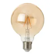 LÂMPADA LED FILAMENTO GLOBO AMBAR G95 3W E27 127 220V LUZ AMARELA TASHIBRA - HANBAR - Foto 1