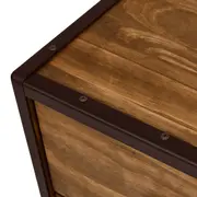 CÔMODA 4 GAVETAS 90 CM X 53 CM STEAM TRUNK - ENCERADO CASTANHO/CASTANHO - Foto 10