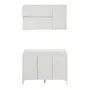 ARMÁRIO COZINHA COMPL. 2P 3P 3 PÇS SLEEK - BRANCO/GRANILITE - Foto 1