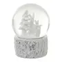 ADORNO GLOBO RENA 13 CM VILAREJO NOEL - BRANCO/INCOLOR - Foto 3