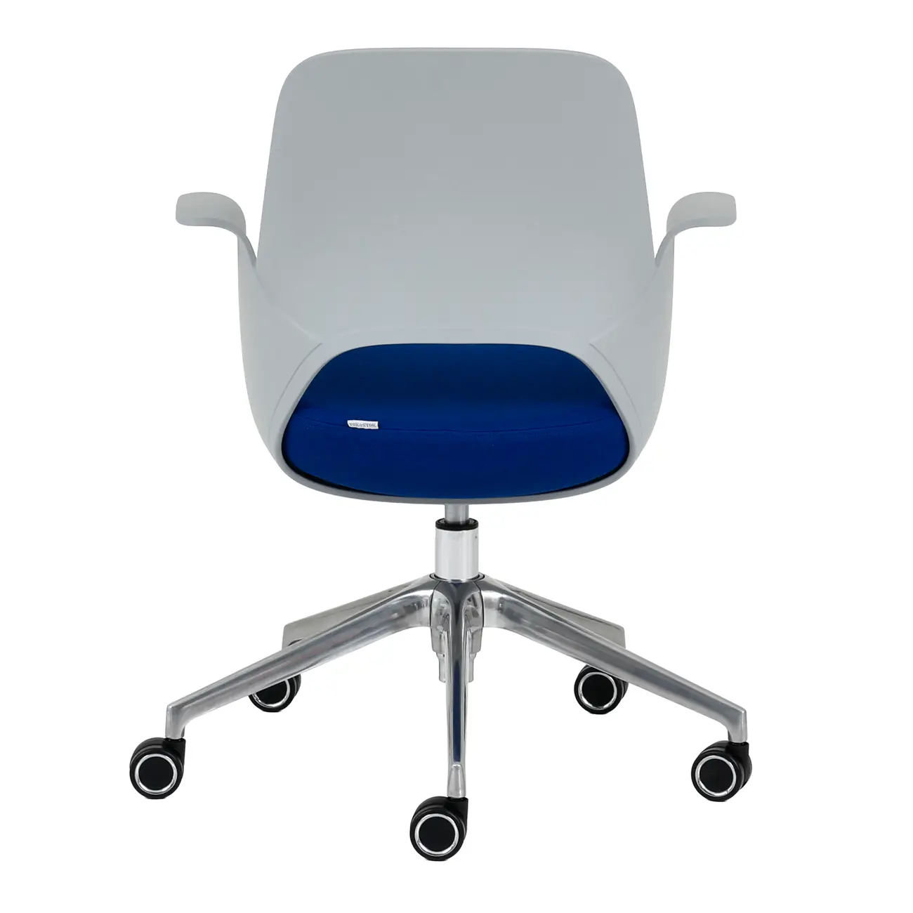 CADEIRA HOME OFFICE VÓRTEX - CINZA CLARO/AZUL COBALTO - Foto 5