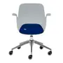 CADEIRA HOME OFFICE VÓRTEX - CINZA CLARO/AZUL COBALTO - Foto 5