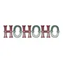 LETRAS DECORATIVAS NOEL SOUNDS HOHO HOME - VERMELHO HINDU/ENGLISH GREEN - Foto 1