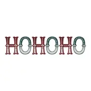 LETRAS DECORATIVAS NOEL SOUNDS HOHO HOME - VERMELHO HINDU/ENGLISH GREEN - Foto 1