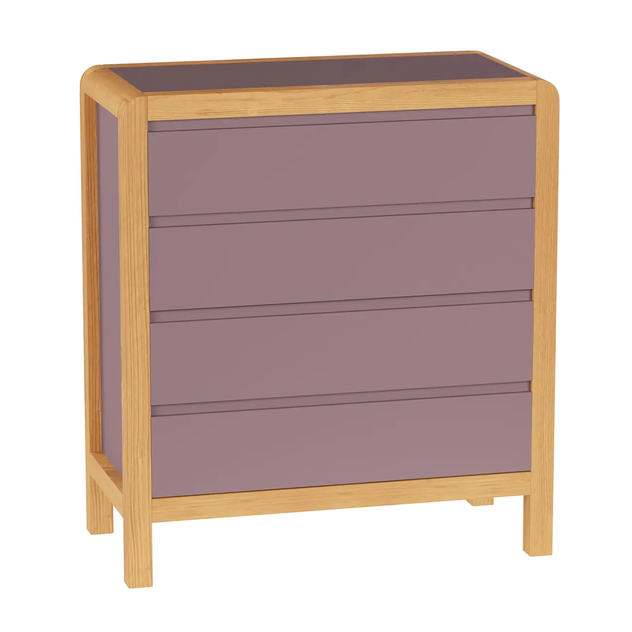 CÔMODA 4 GAVETAS 90 CM X 45 CM KANT - RUBY MOCHA/AMÊNDOA - Foto 15
