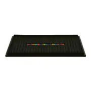 BAR MAT 28 CM X 19 CM CAVEIRA - PRETO/MULTICOR - Foto 1
