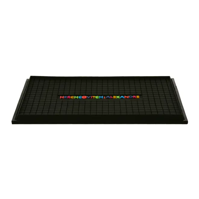 BAR MAT 28 CM X 19 CM CAVEIRA - PRETO/MULTICOR - Foto 1