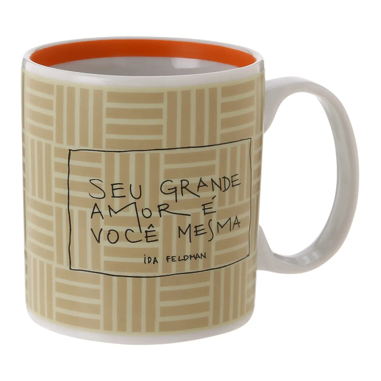CANECA 350 ML IDA - SEU AMOR - NATURAL/PRETO - Foto 2